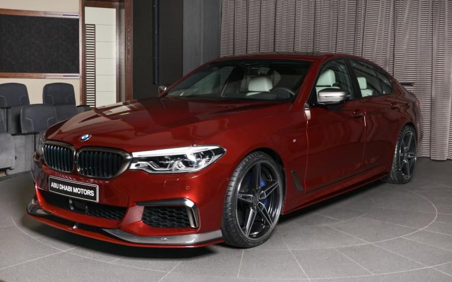 BMW M550i xDrive in Aventurine Red by AC Schnitzer and Abu Dhabi Motors '2018